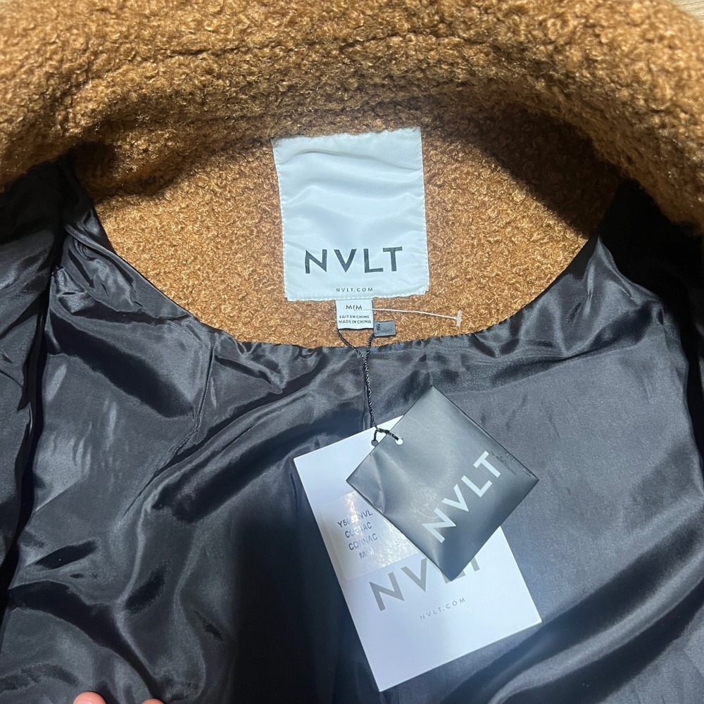NVLT Cozy Teddy Sherpa Fleece Double Breasted Coat Women's M/M Warm Winter‎ - Picture 7 of 8